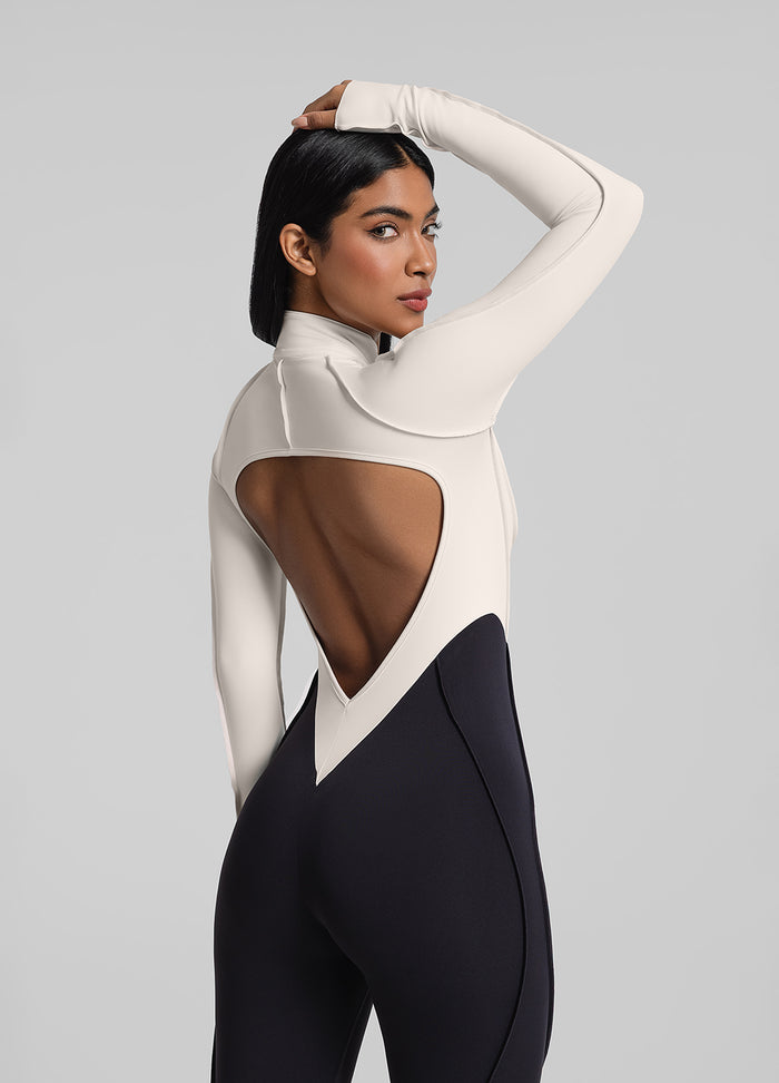 Two-Tone Full-Length Catsuit
