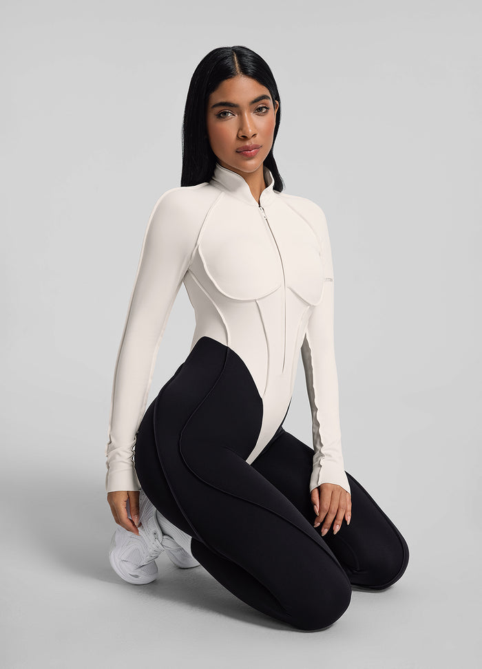 Two-Tone Full-Length Catsuit