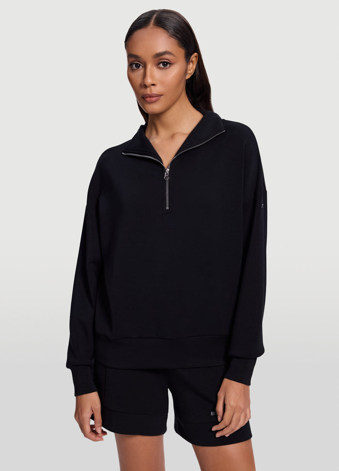 Half-Zip Long Sleeve Sweatshirt