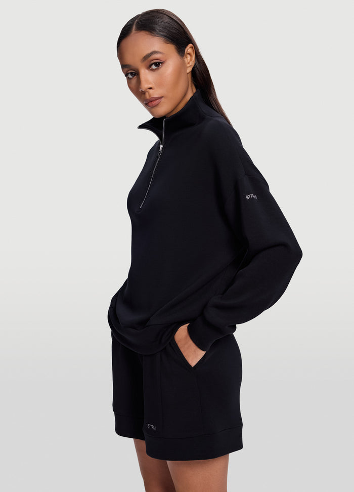 Half-Zip Long Sleeve Sweatshirt