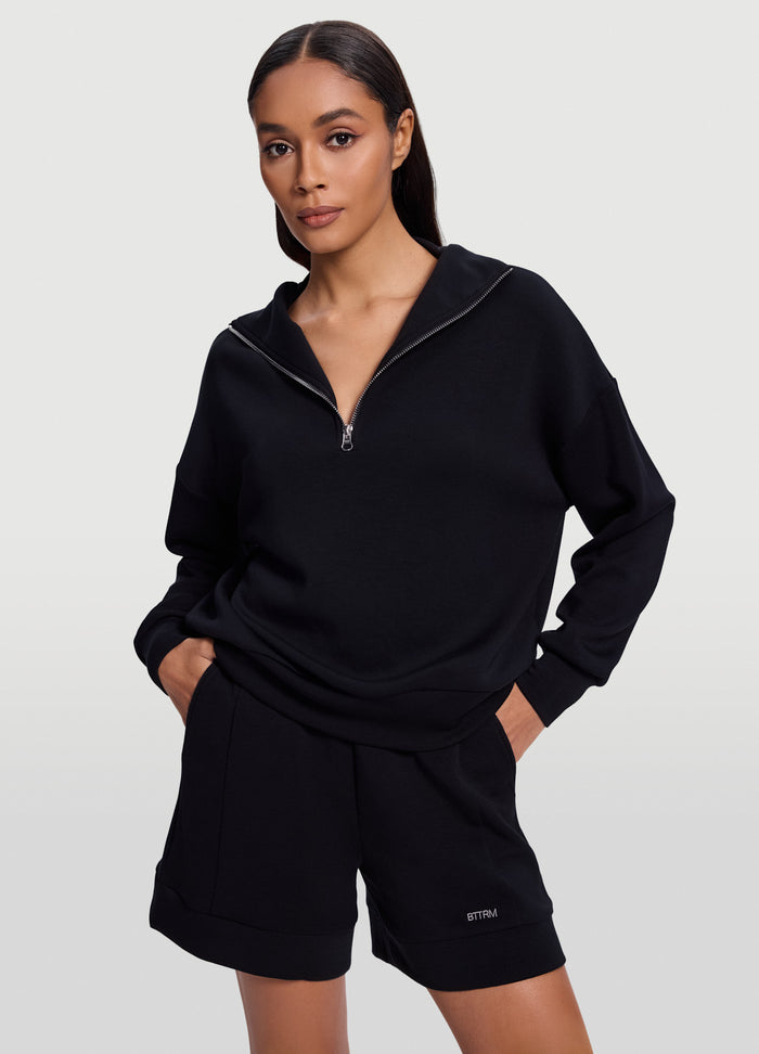 Half-Zip Long Sleeve Sweatshirt