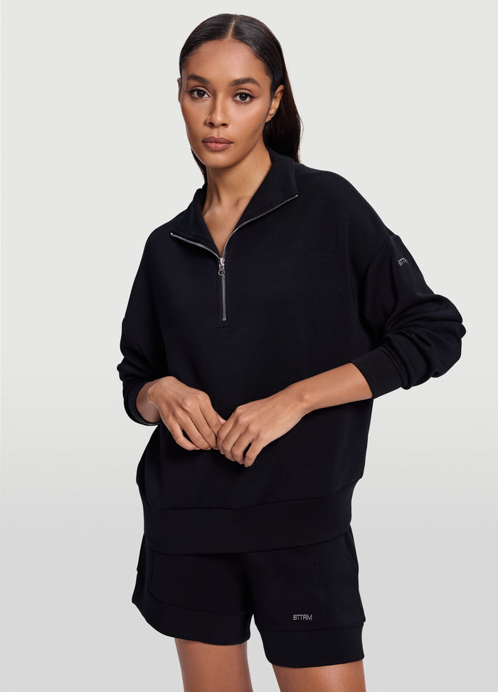 Half-Zip Long Sleeve Sweatshirt