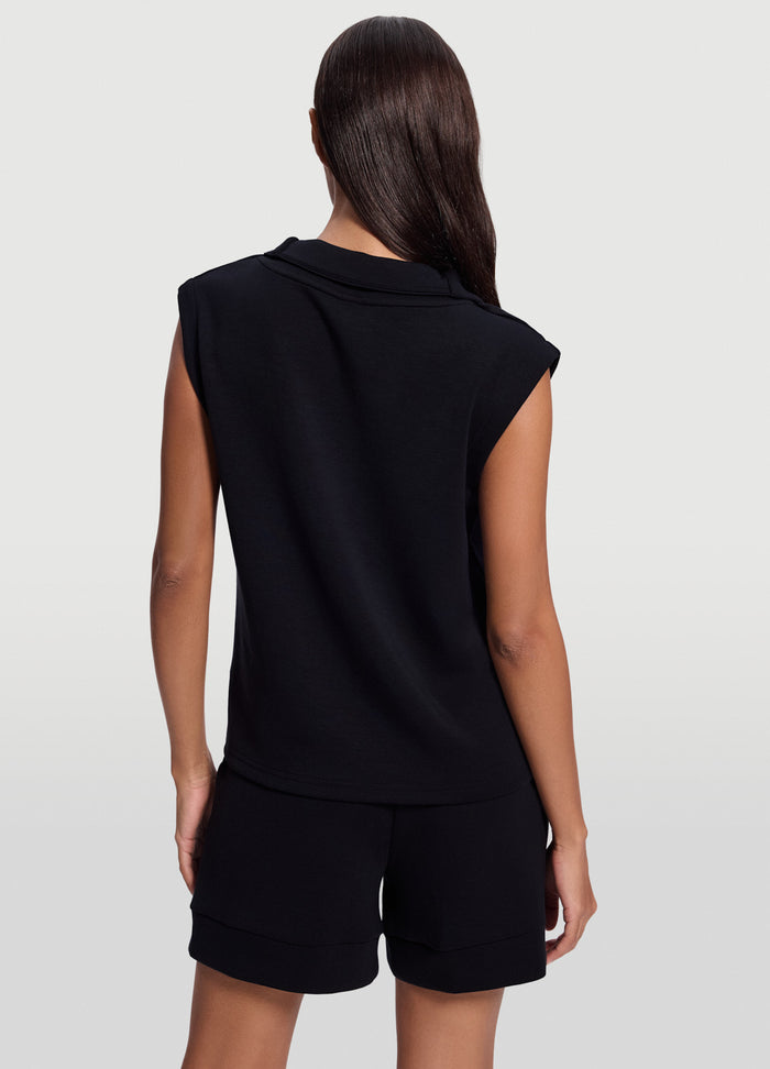 Sleeveless Half-Zip Sweatshirt