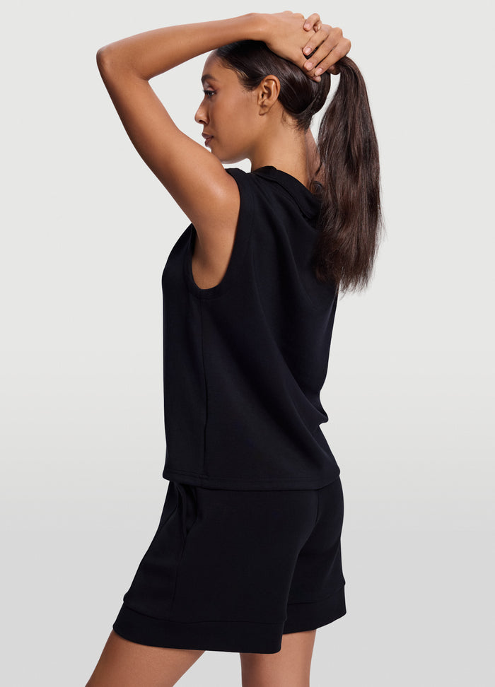 Sleeveless Half-Zip Sweatshirt
