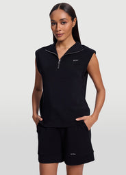Ärmelloses Sweatshirt mit Half-Zip