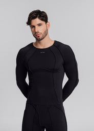 Contour Stitch Long Sleeve Top
