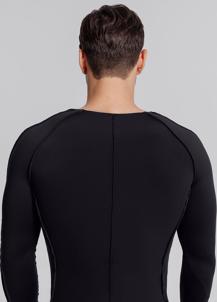 Contour Stitch Long Sleeve Top