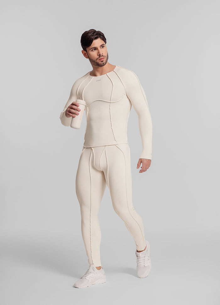 Contour Stitch Long Sleeve Top