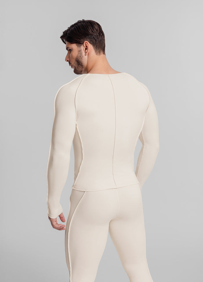 Contour Stitch Long Sleeve Top