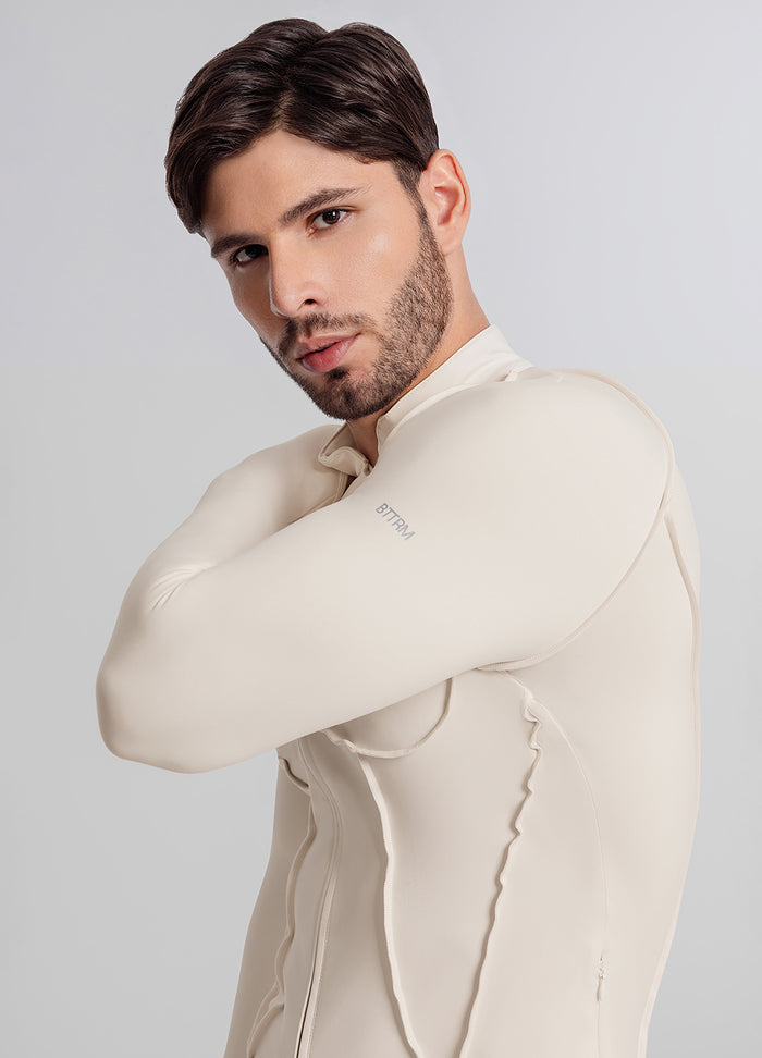 Contour Zip-Up Long Sleeve Top