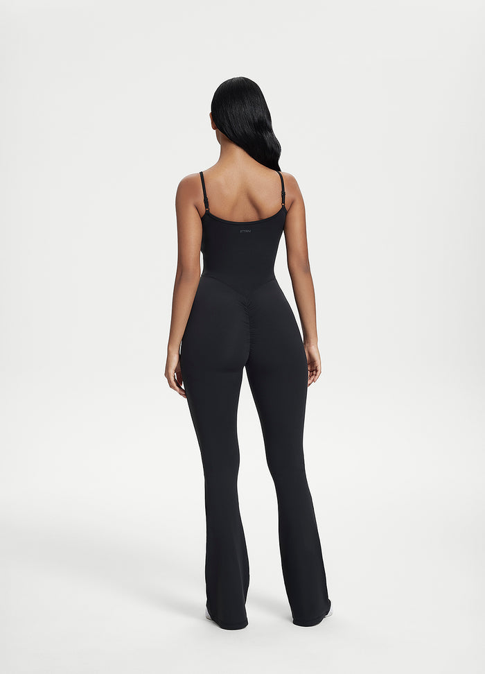 Flared Scrunch Jumpsuit