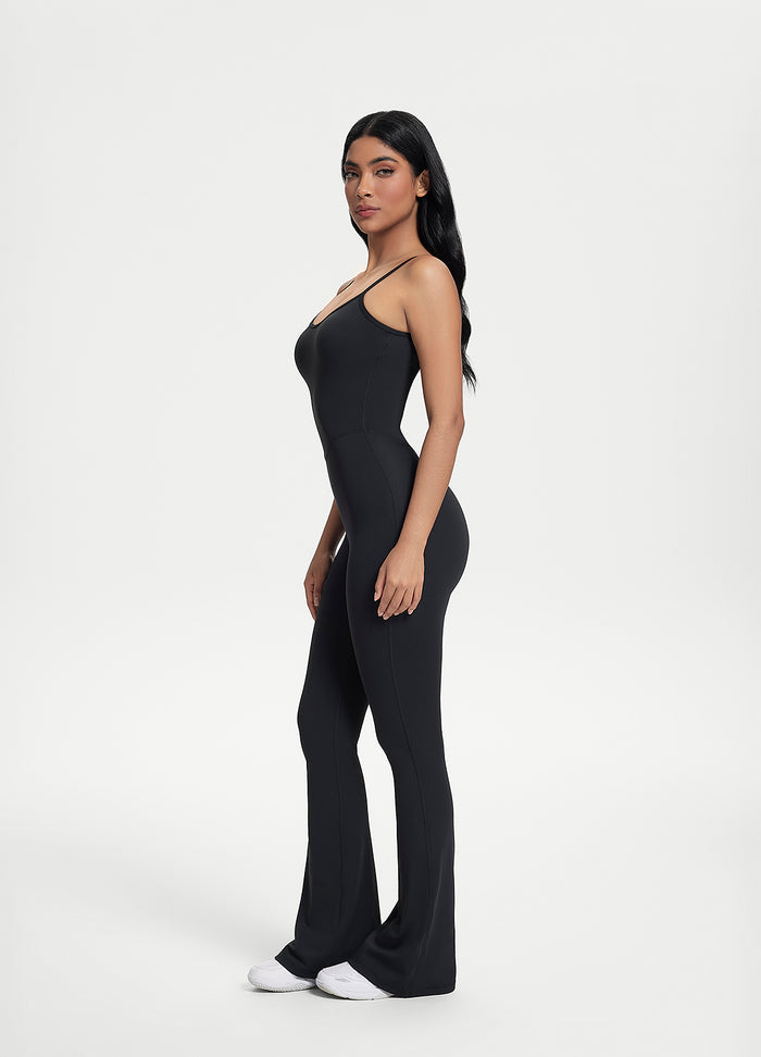 Flared Scrunch Jumpsuit