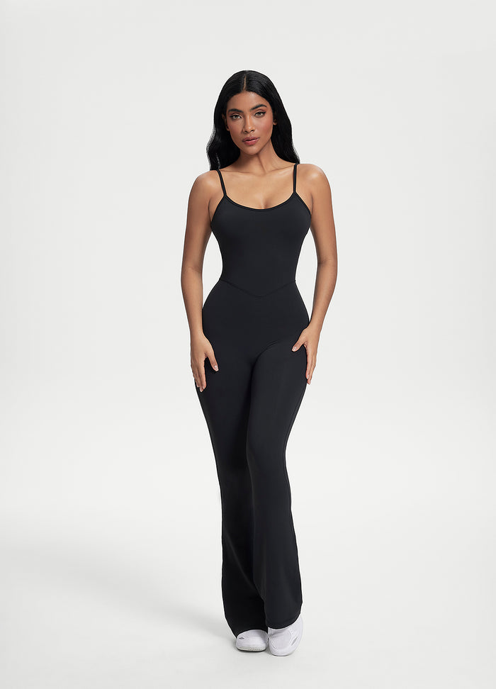 Flared Scrunch Jumpsuit