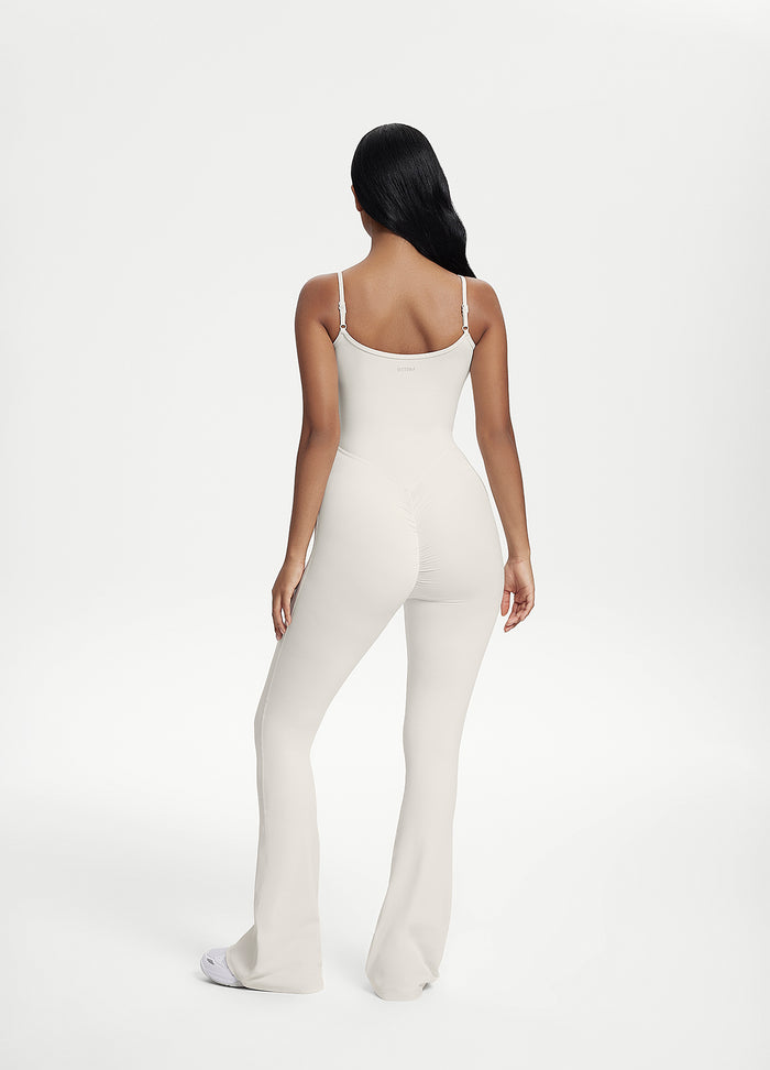 Flared Scrunch Jumpsuit
