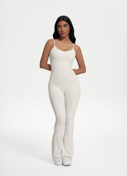 Flared Scrunch Jumpsuit