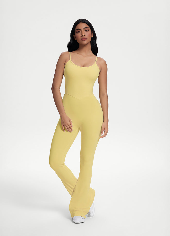 Flared Scrunch Jumpsuit