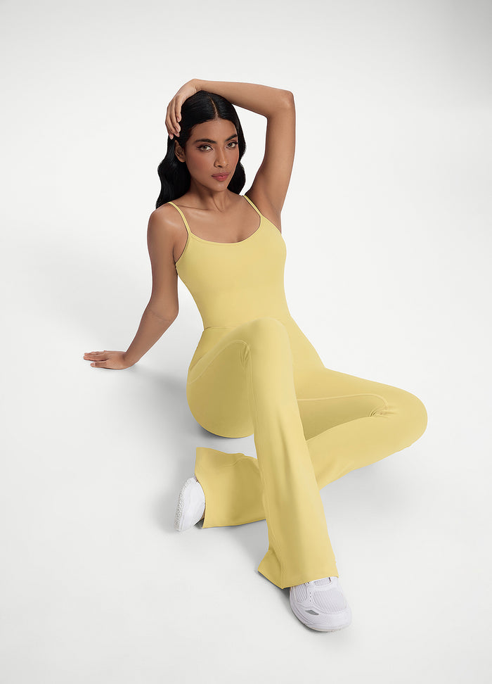 Flared Scrunch Jumpsuit
