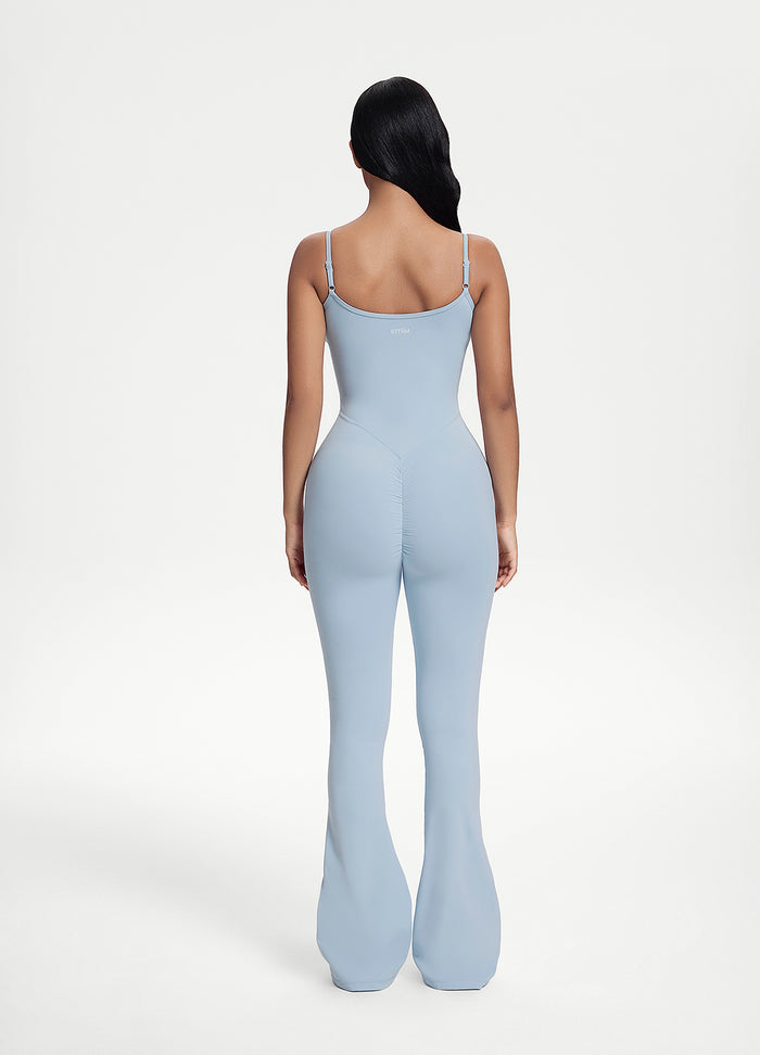 Flared Scrunch Jumpsuit