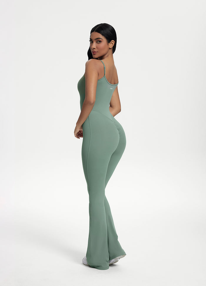 Flared Scrunch Jumpsuit