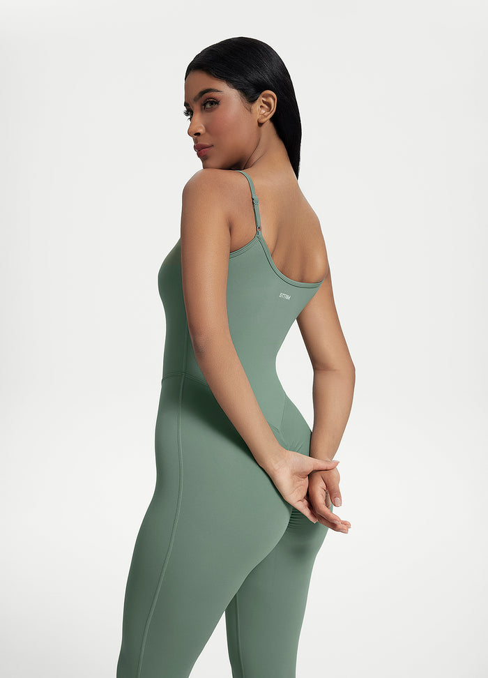 Flared Scrunch Jumpsuit