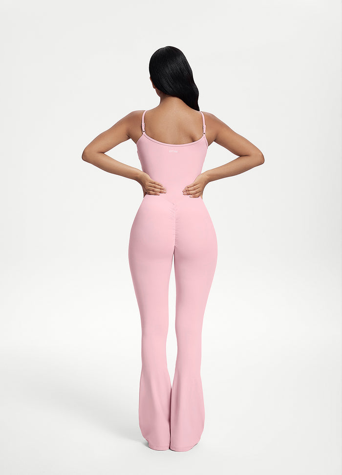 Flared Scrunch Jumpsuit
