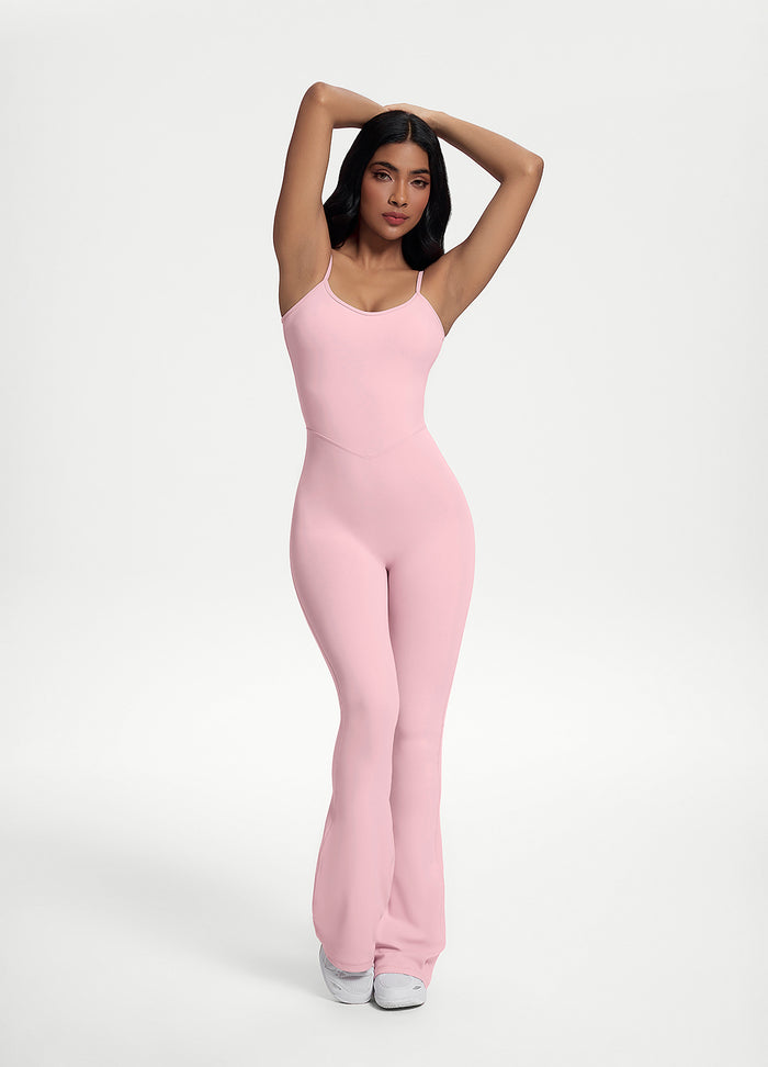 Flared Scrunch Jumpsuit