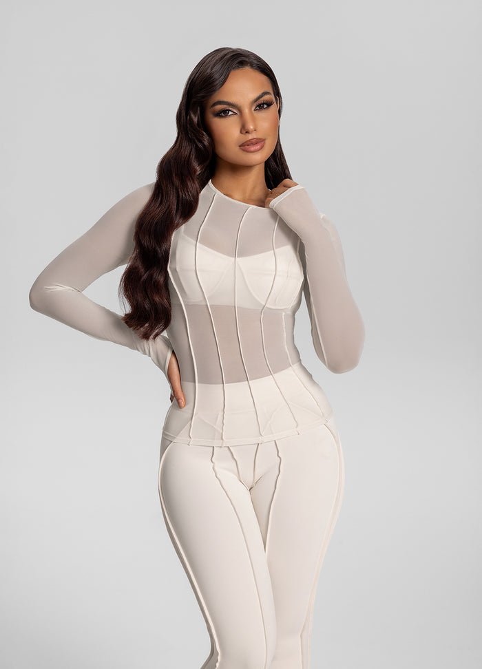 Contoured Long Sleeve Top