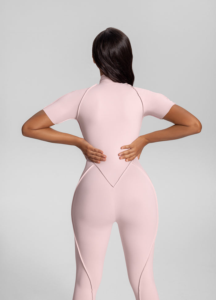 Short Sleeve Closed-Back Catsuit