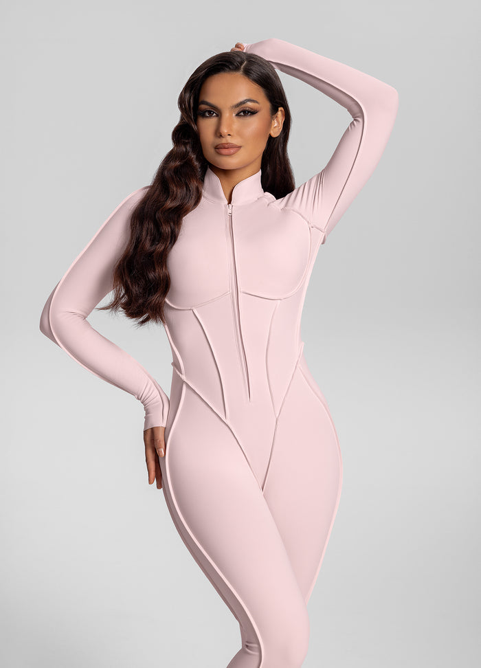 Flared Closed-Back Catsuit