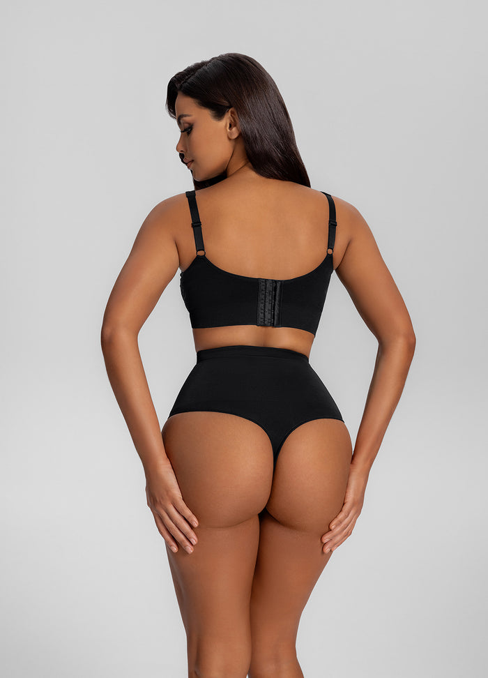 Seamless High-Waisted Tummy-Control Shaping Thong