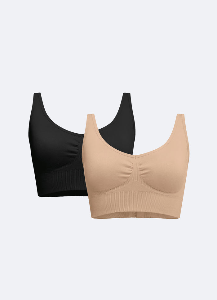 Seamless Smoothing Support Shaping Bra Duo