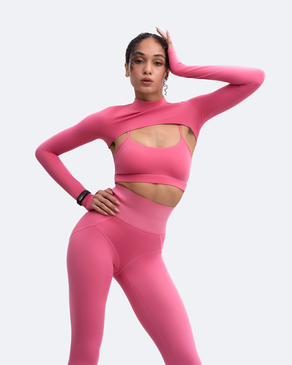 
                Long Sleeve Crew Neck Shrug
              