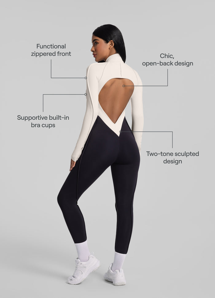 Two-Tone Full-Length Catsuit