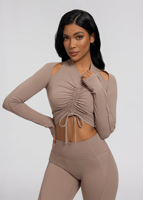 
                Drawstring Crop Top
              