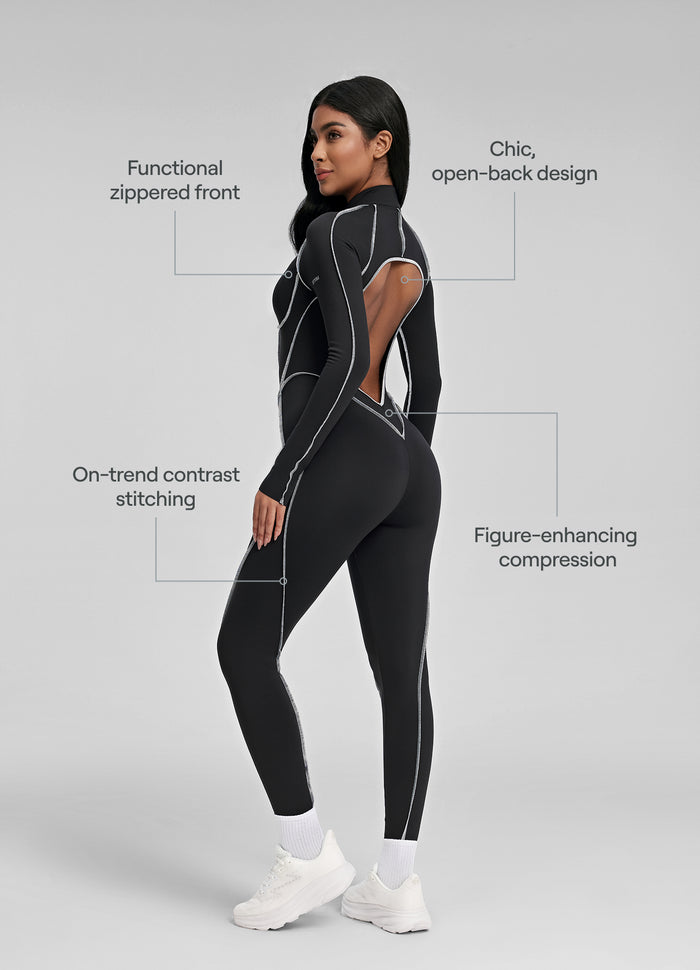 Contour Stitch Catsuit