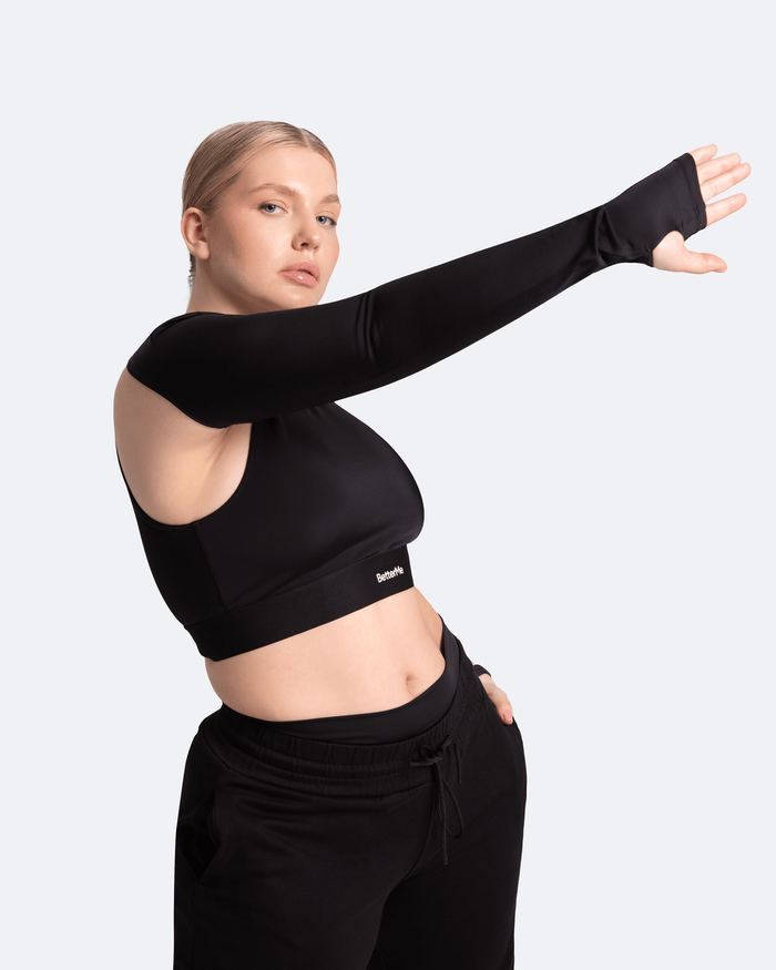 Top tendance épaule dénudée asymétrique